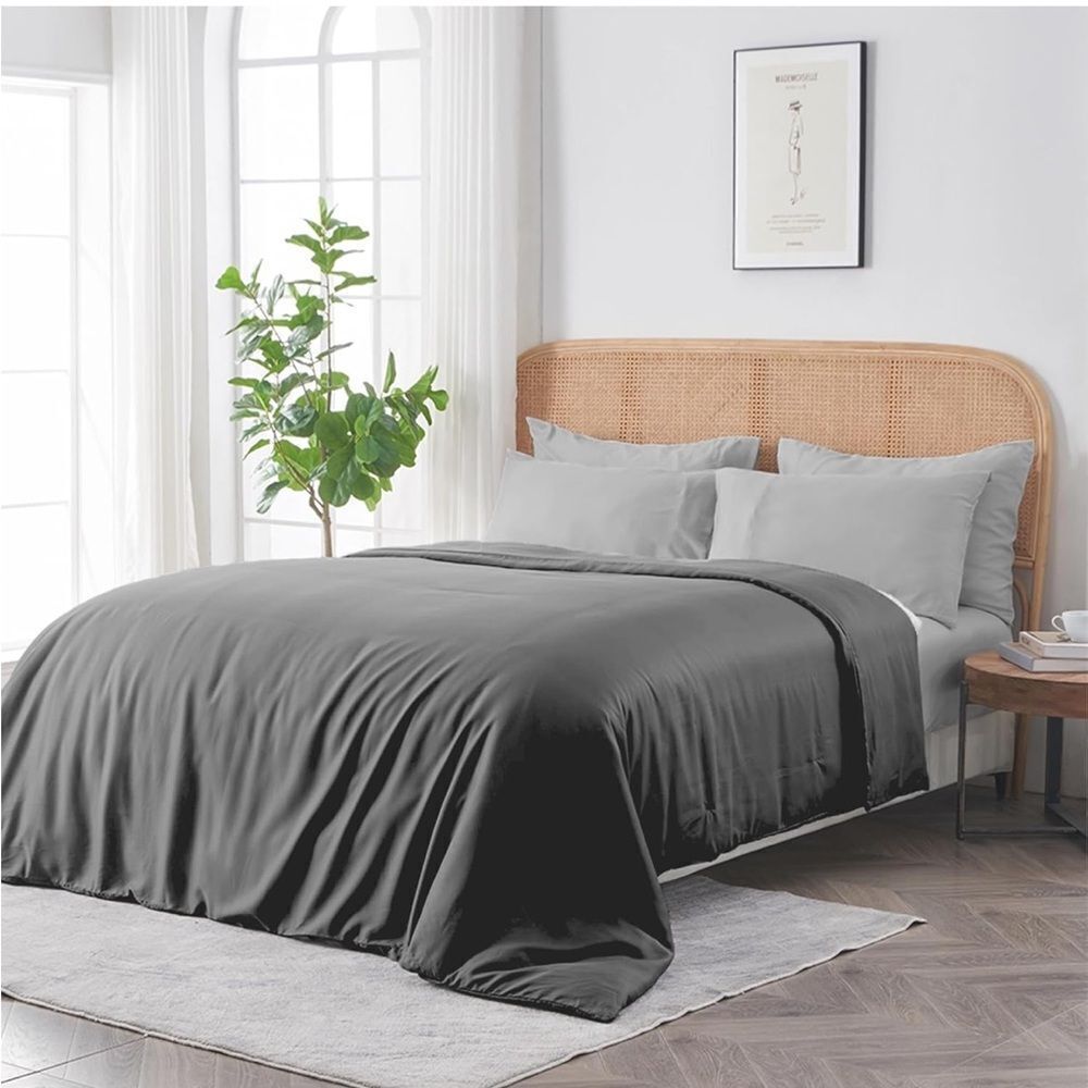 NEW SIJO Premium 100% Austrian Eucalyptus Lyocell Tencel Duvet Cover Silky Soft